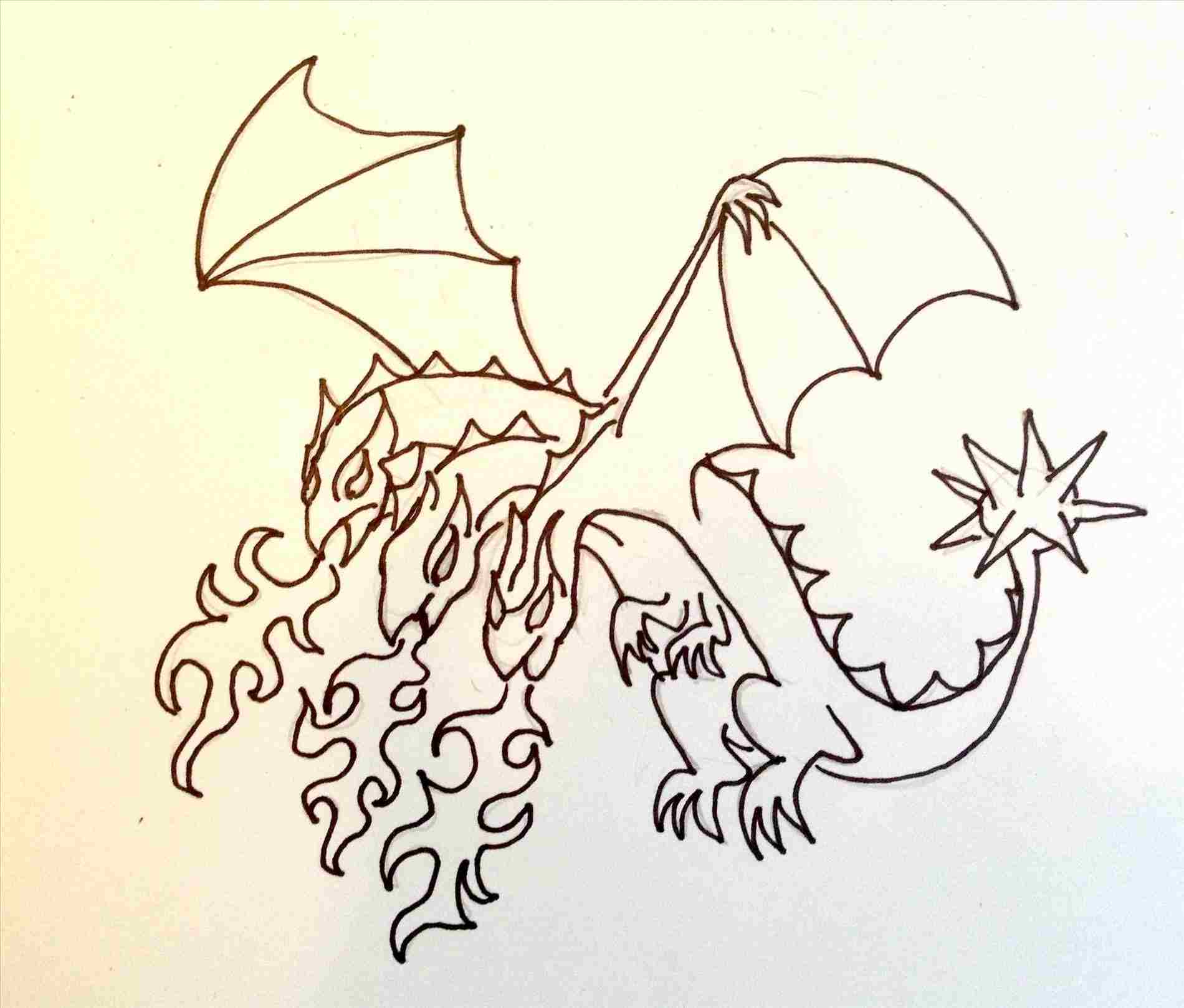 1900x1619 Drawings Of Dragons Blowing Fire Easy.