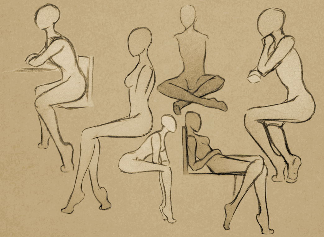 1043x764 Sitting Poses By Glasslotuses.