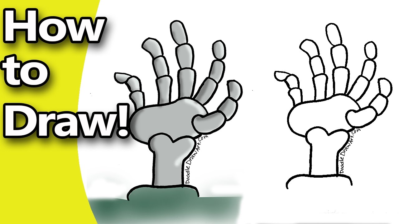 Skeleton Hand Drawing Tutorial at GetDrawings | Free download