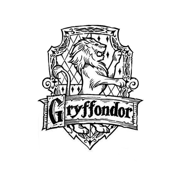 gryffindor coloring page