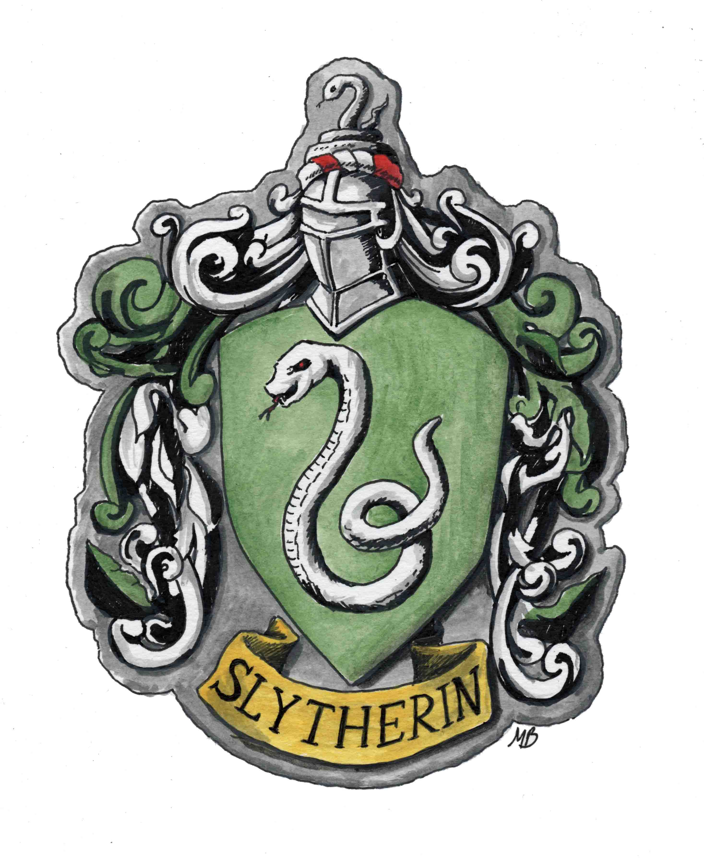 Slytherin Crest Drawing at GetDrawings Free download