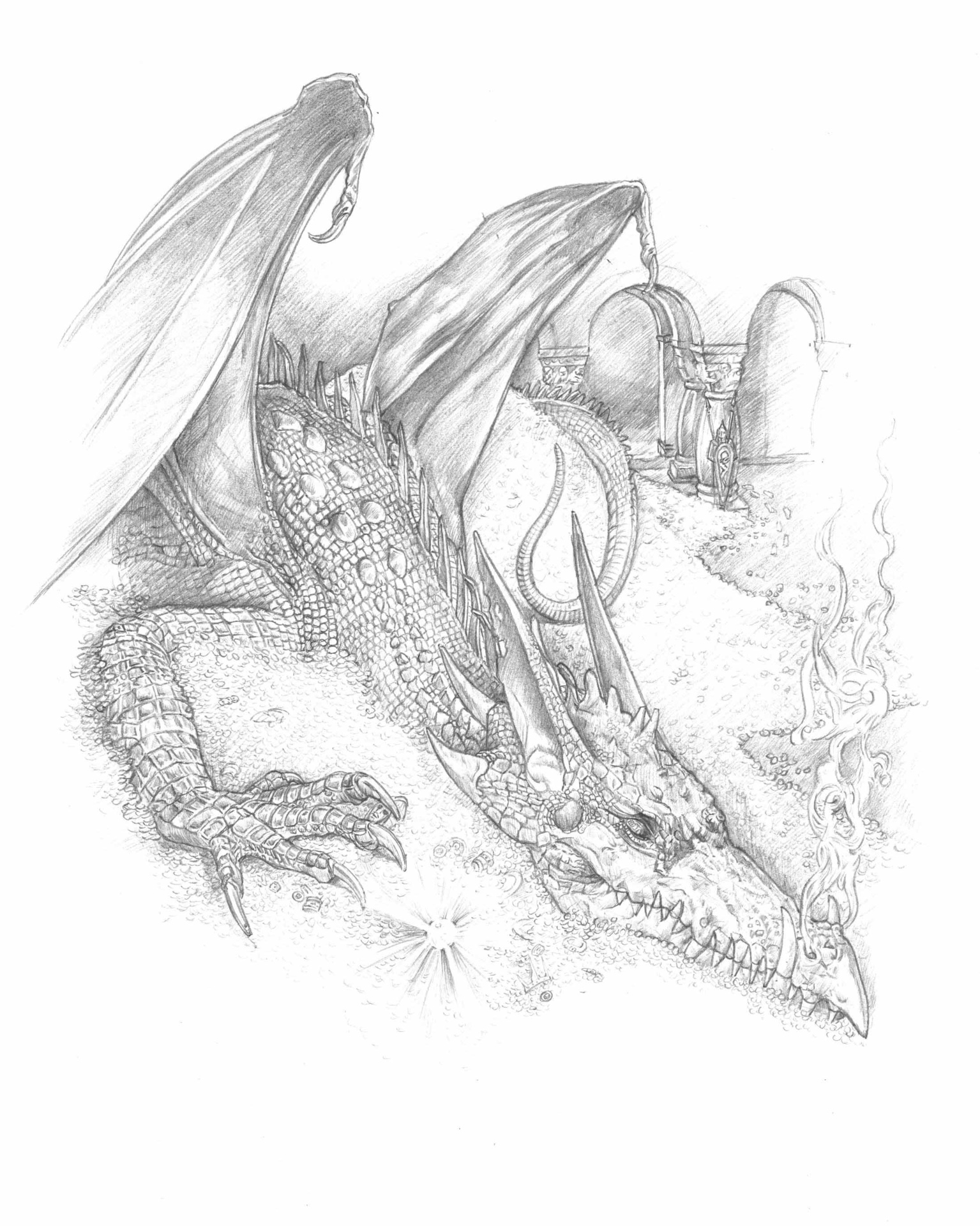 Smaug Drawing Tolkien at GetDrawings Free download