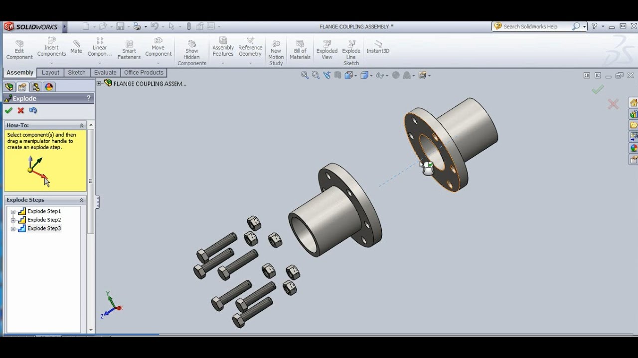 Solidworks Assembly Drawing Exploded View At GetDrawings | Free Download