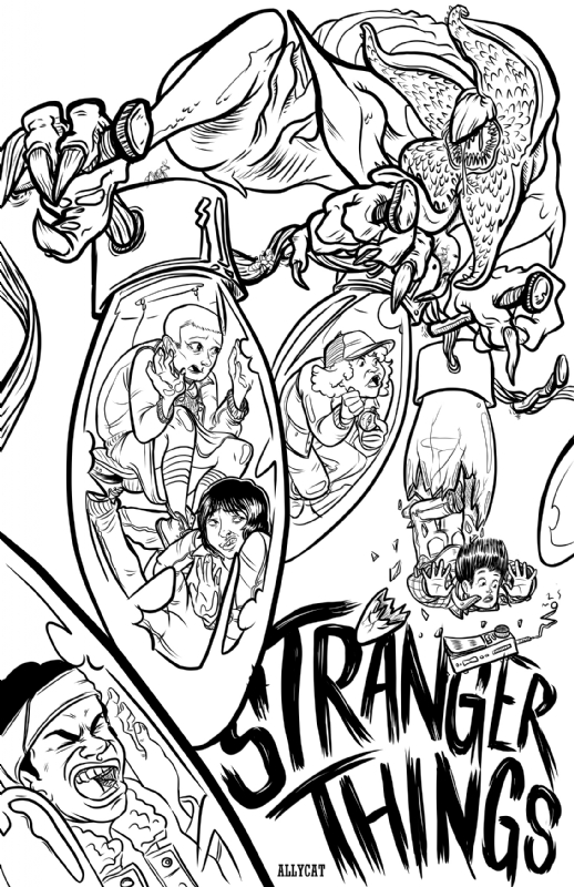 Stranger Things Monster Drawing at GetDrawings | Free download