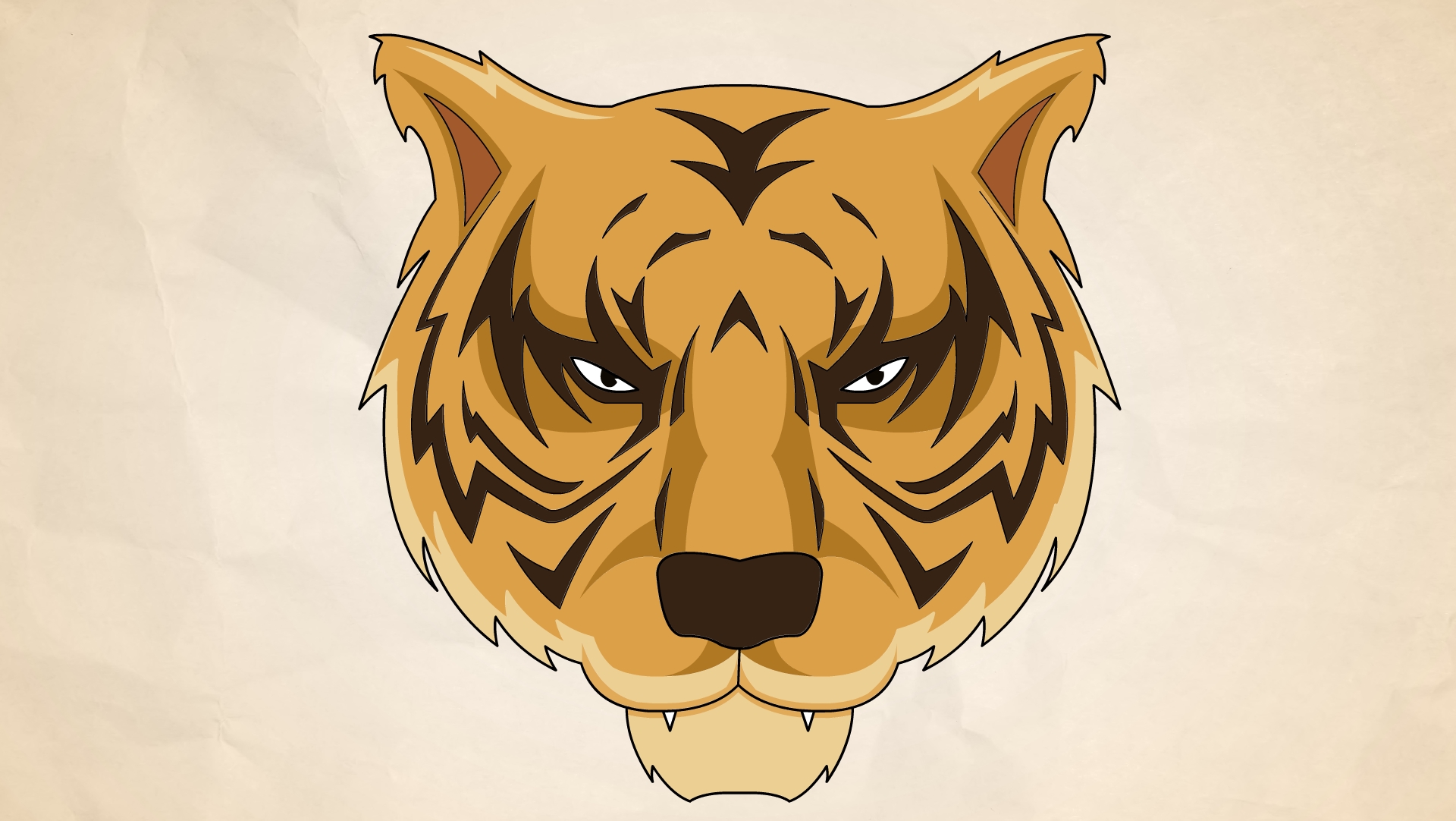 Tiger Drawing Easy at GetDrawings | Free download