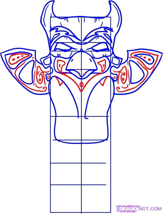 Totem Pole Drawing Easy at GetDrawings | Free download