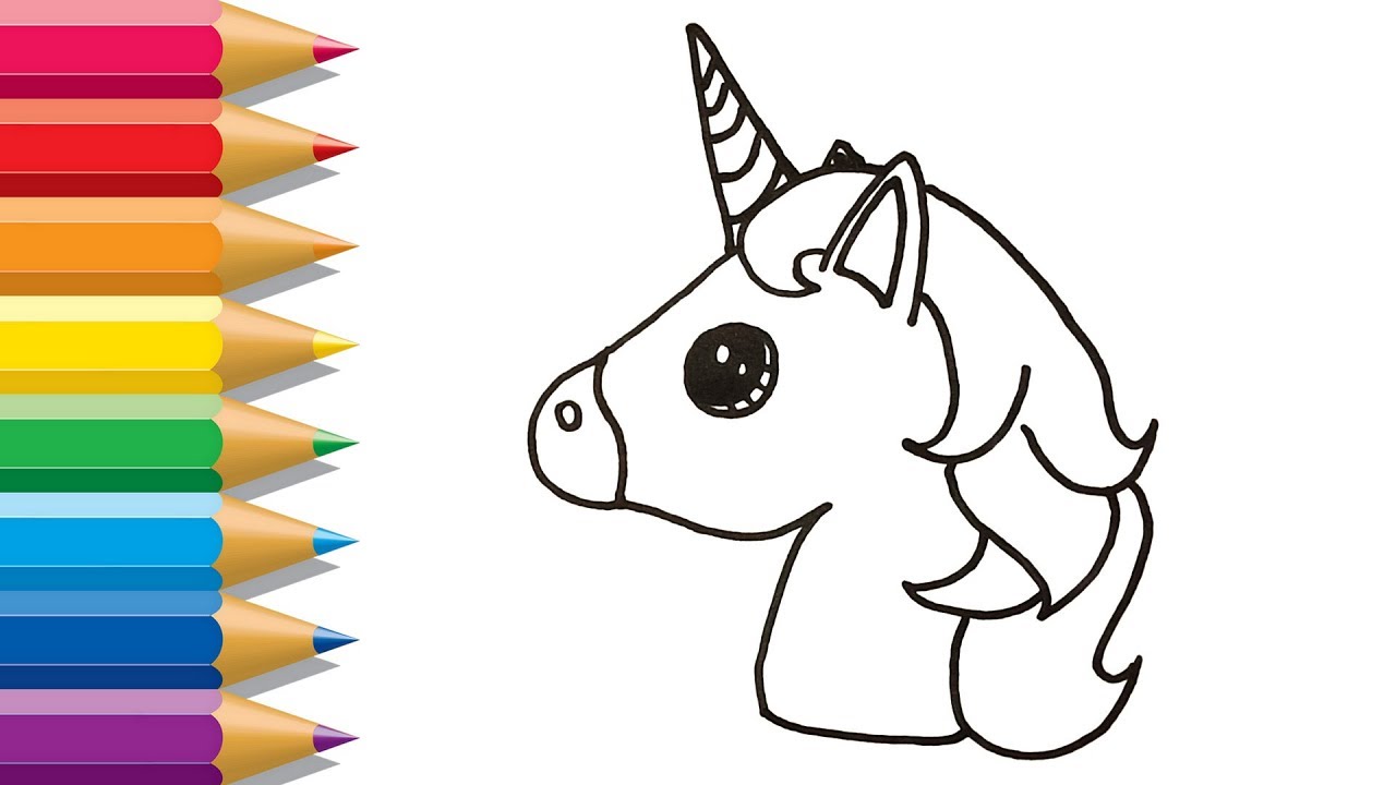 Unicorn Head Drawing Easy at GetDrawings Free download