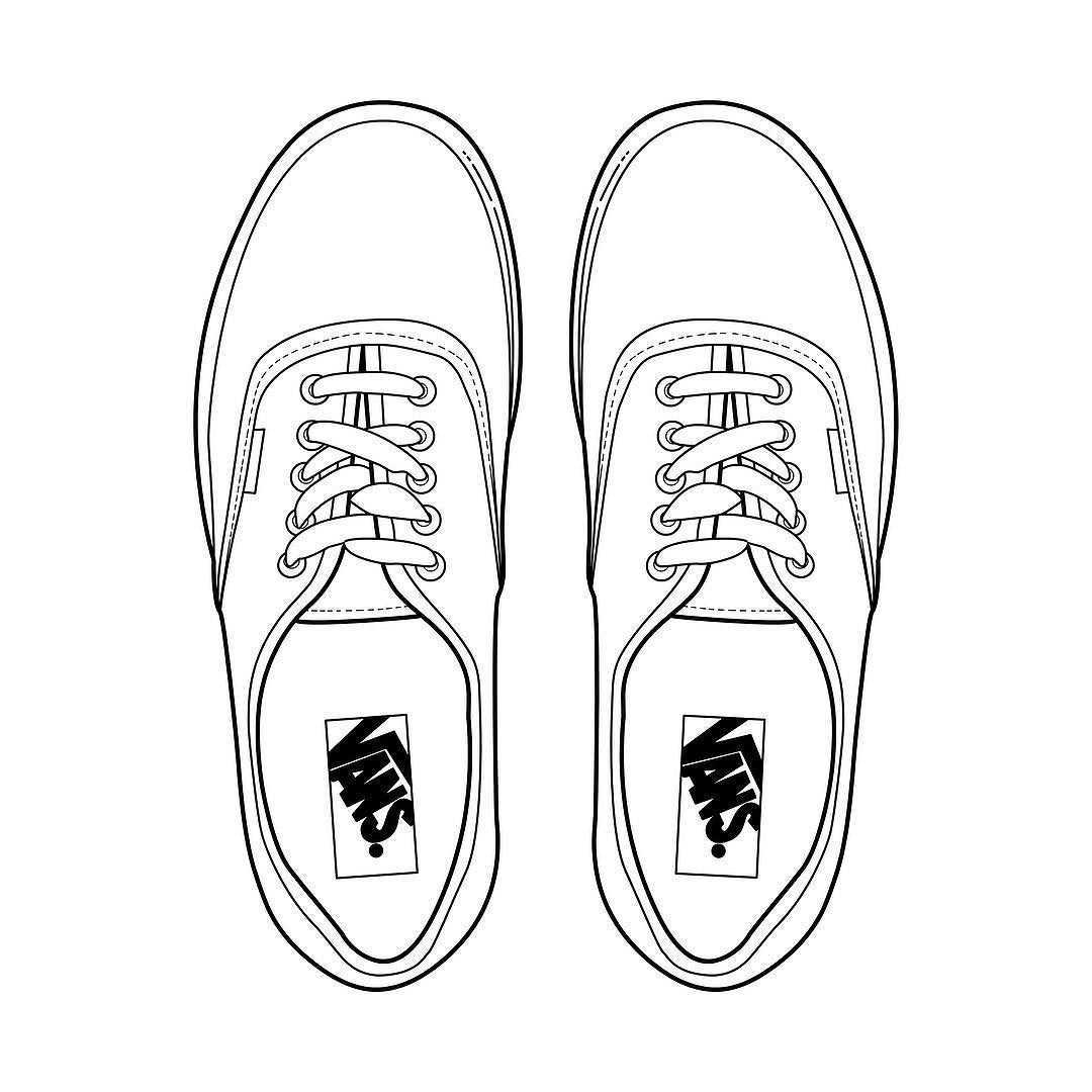 vans shoes template