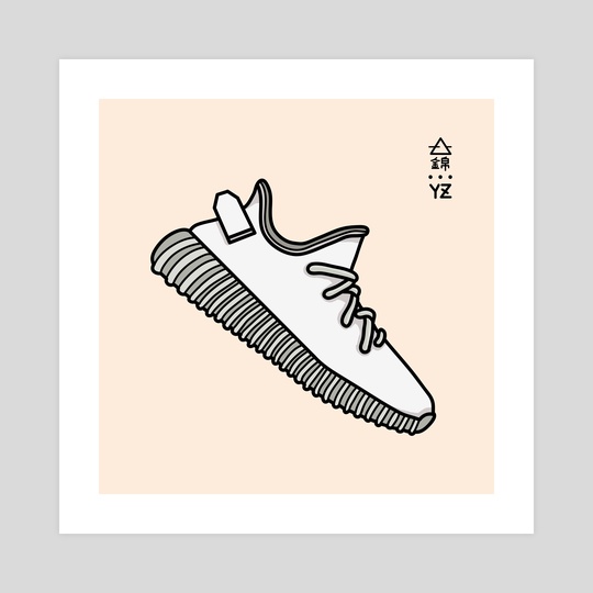 yeezy boost 350 drawing