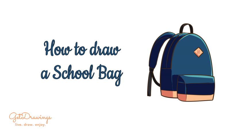 How to draw a School Bag