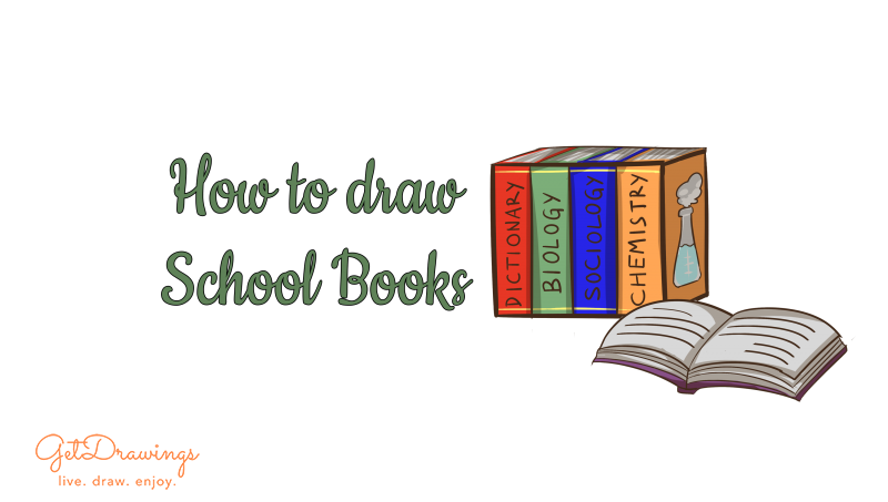 How to draw School Books