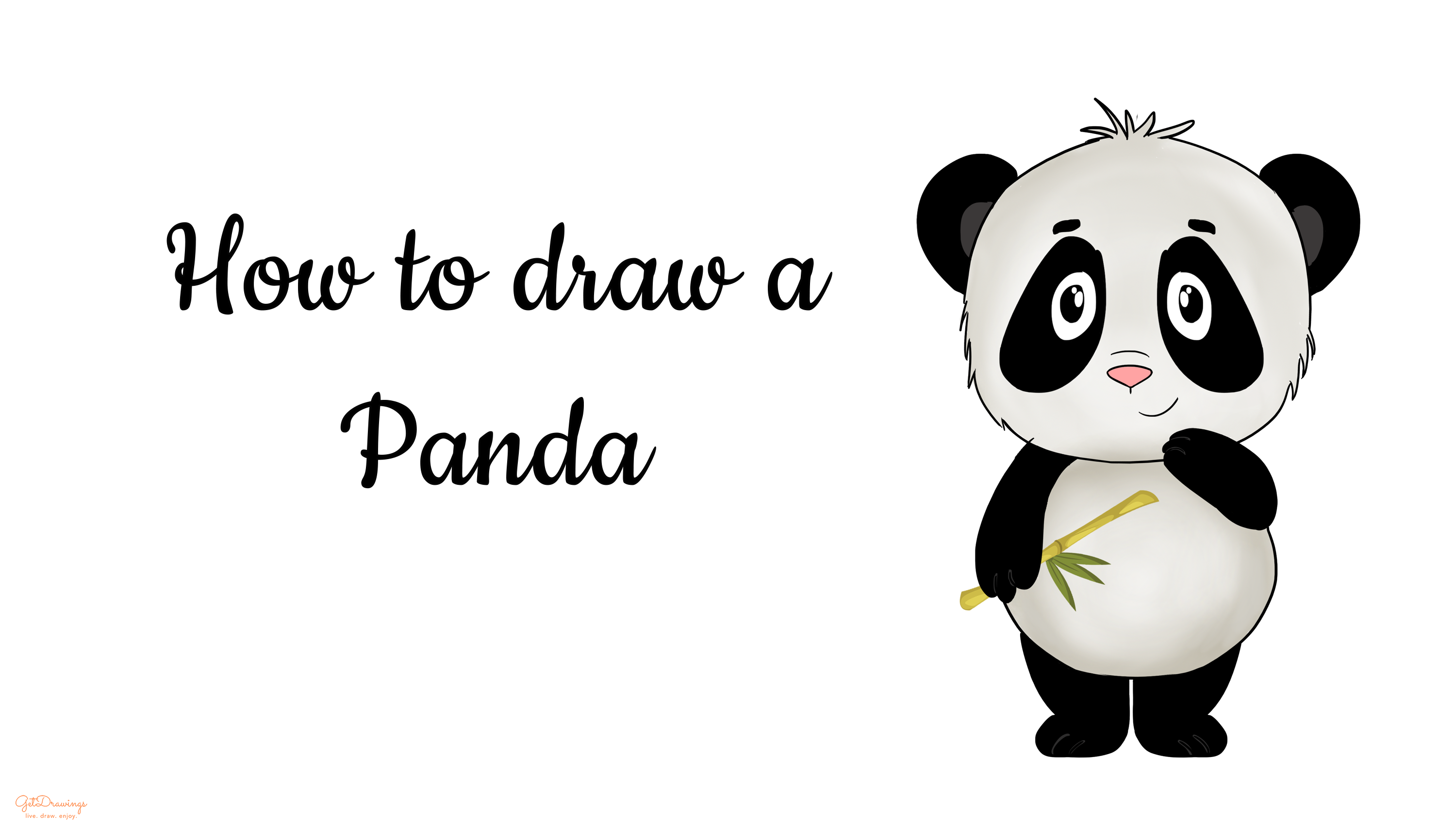 How to draw a cute Panda?