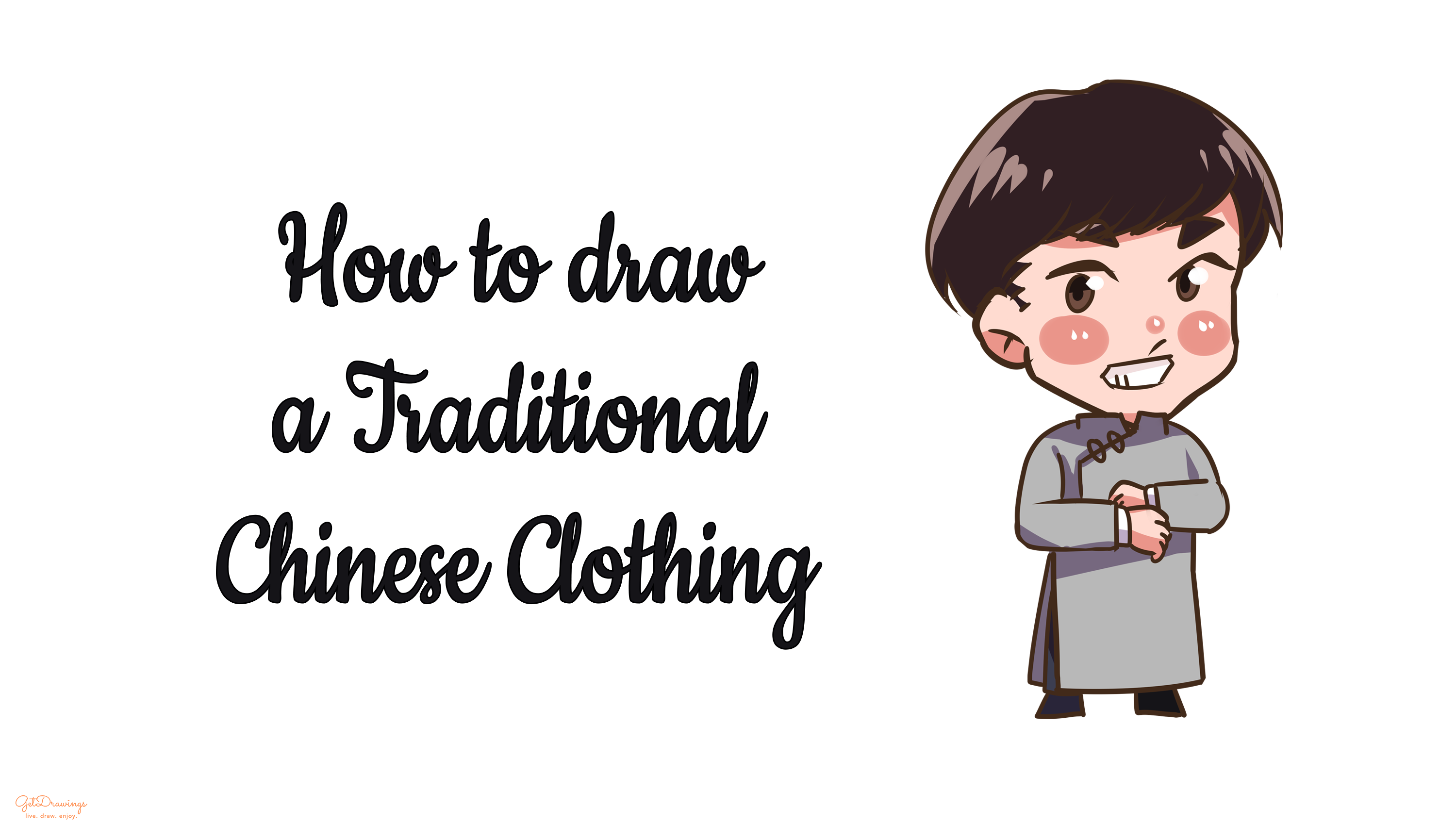 How to draw a Traditional Chinese Clothing