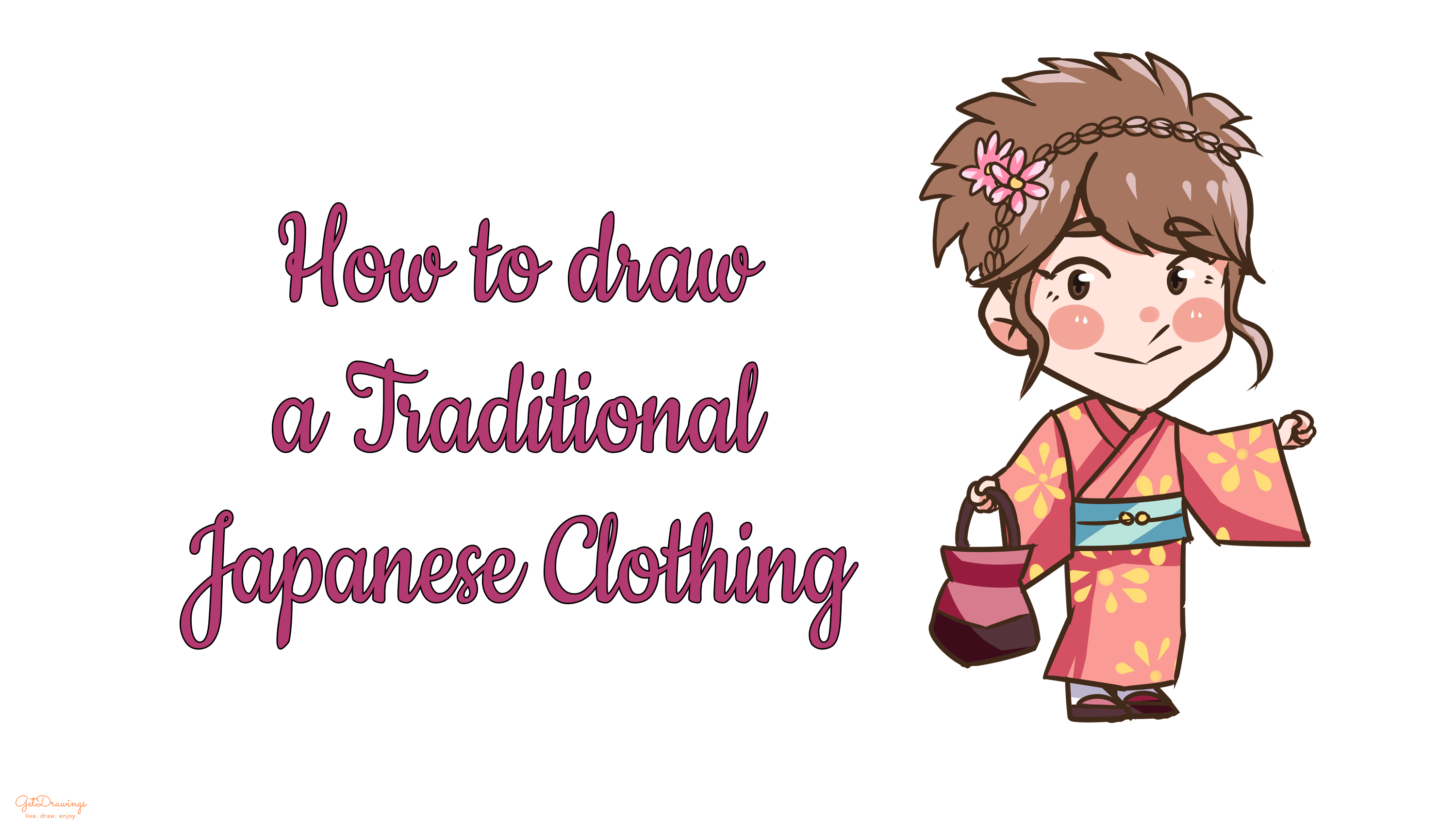 How to Draw a Traditional Japanese Clothing