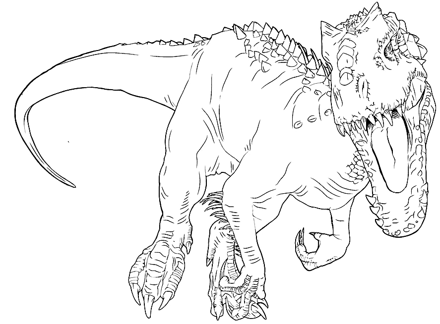 Indominus Rex dino sketch