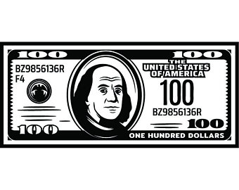 100 Dollar Bill Vector at GetDrawings | Free download