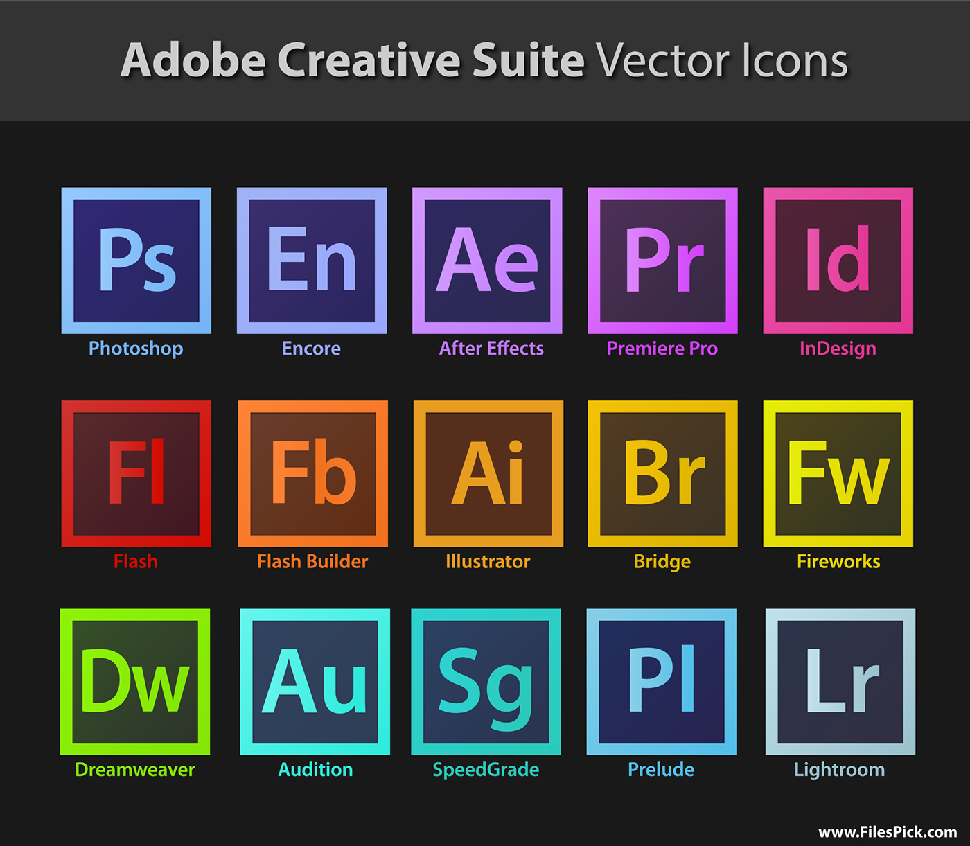 adobe cs6 vector icons