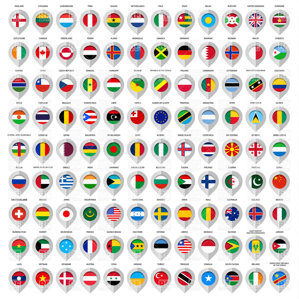 All Country Flags Vector at GetDrawings | Free download