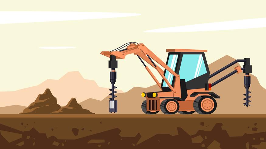 Backhoe Vector At GetDrawings | Free Download