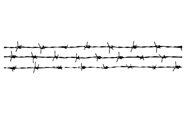 Barbed Wire Fence Vector At Getdrawings 