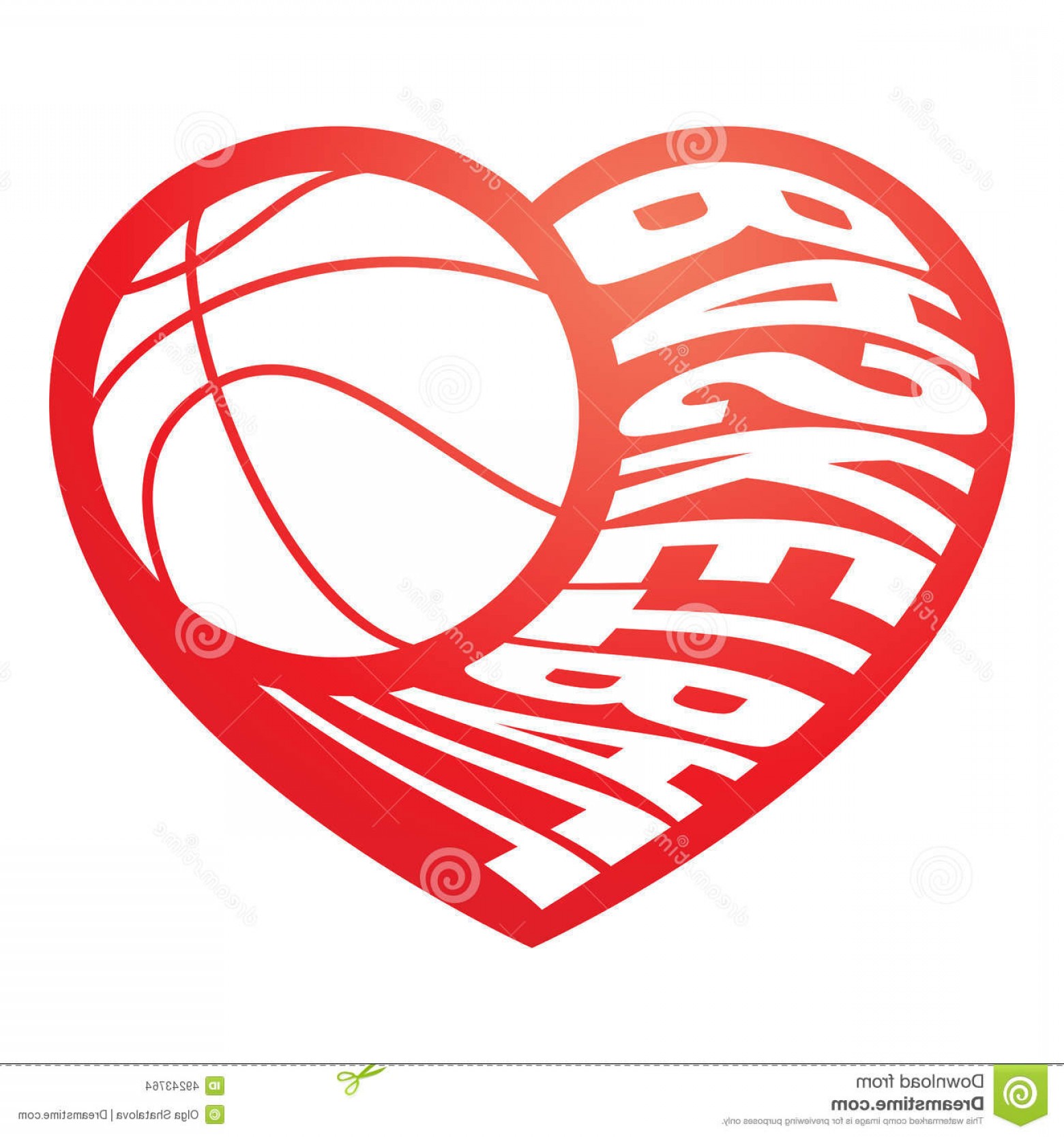 Basketball Heart Vector at GetDrawings | Free download