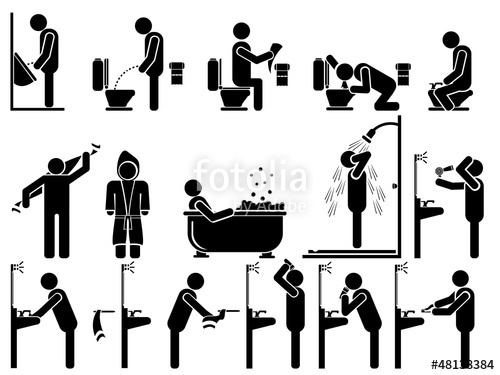 Bathroom People Vector at GetDrawings | Free download