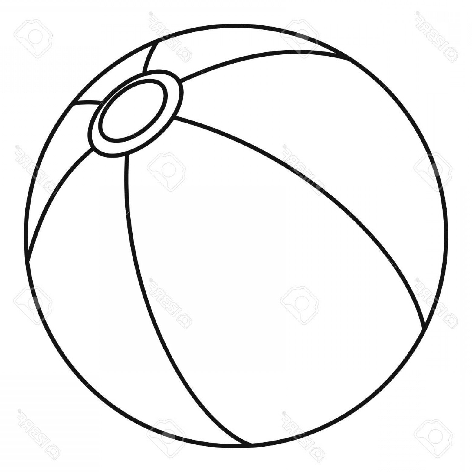 Beach Ball Vector at GetDrawings | Free download