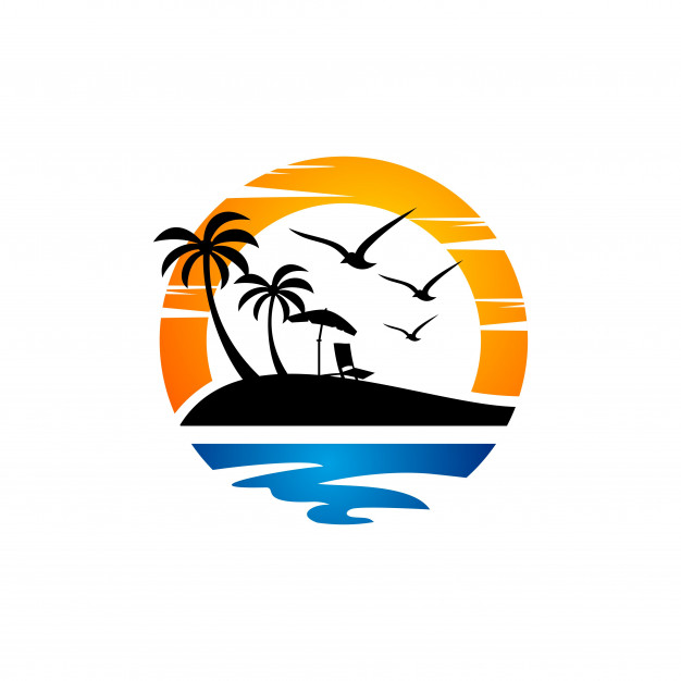 Beach Logo Vector at GetDrawings | Free download