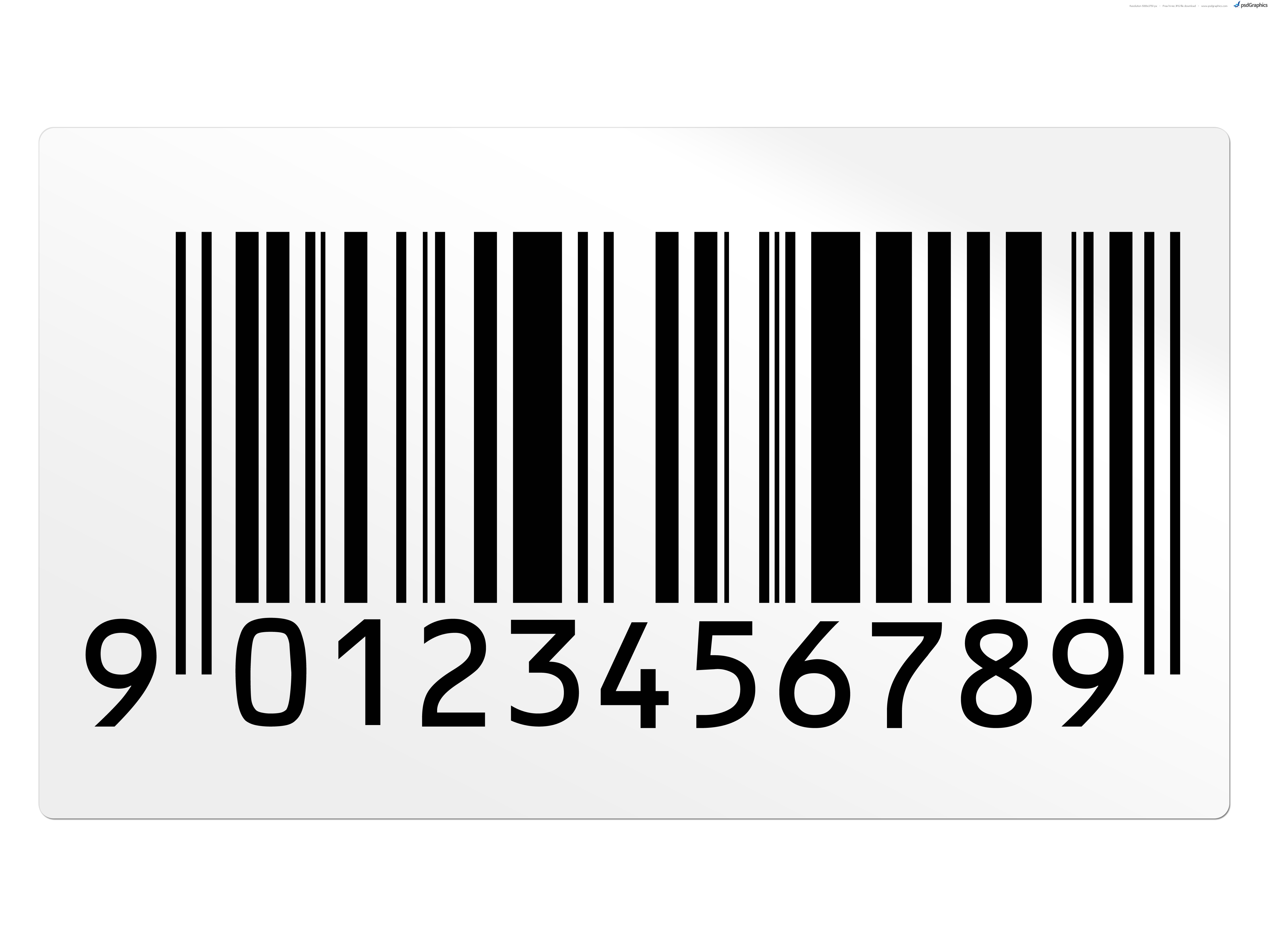 5000x3750 Barcode Clipart Magazine Barcode.