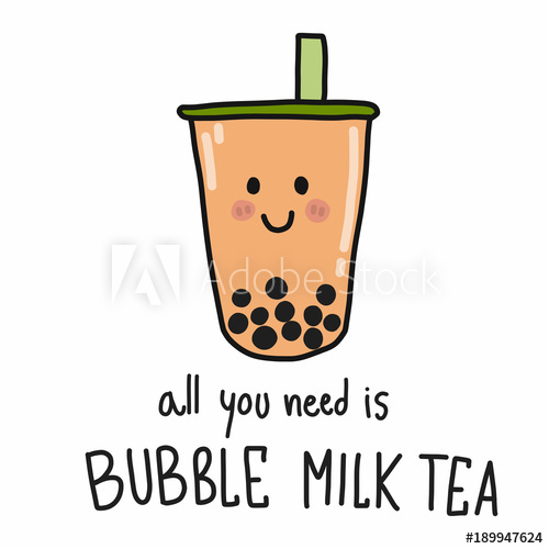 Cool Cartoon Cute Bubble Tea Drawing | The Campbells Possibilities