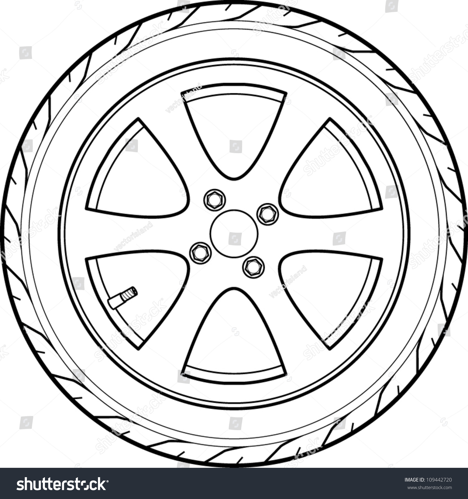 Car Tire Vector at GetDrawings Free download
