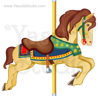 Carousel Horse Vector At Getdrawings 