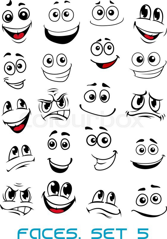 Cartoon Face Vector at GetDrawings | Free download