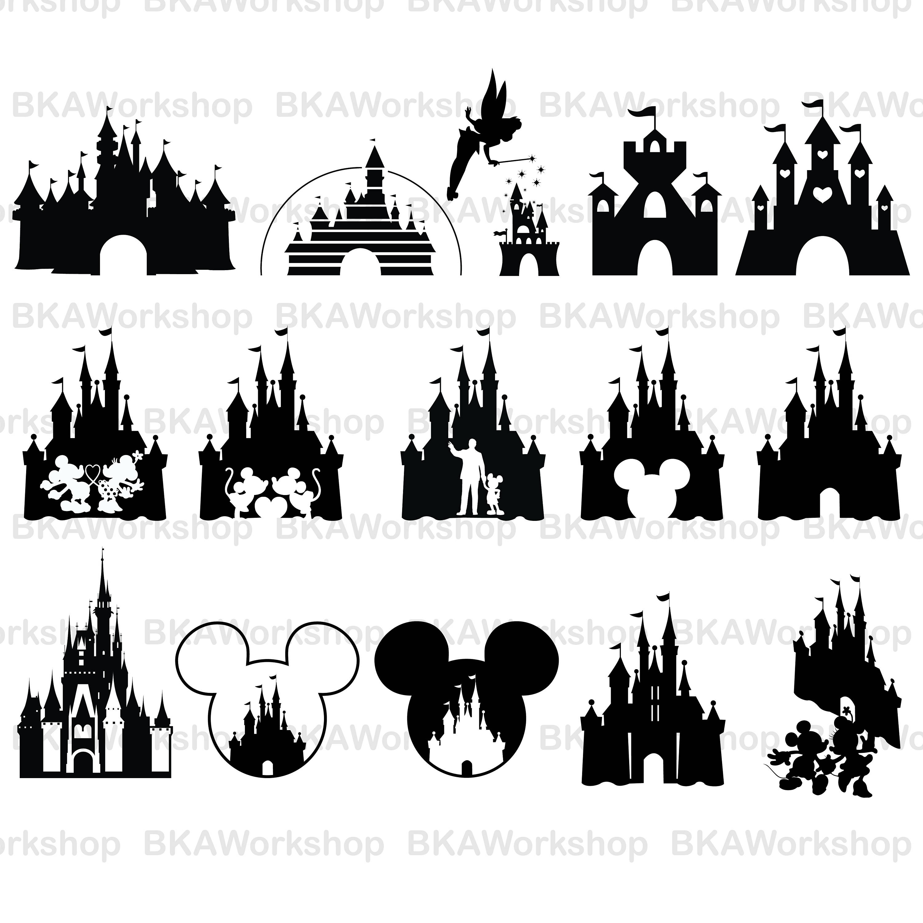 Download The best free Disney castle vector images. Download from ...