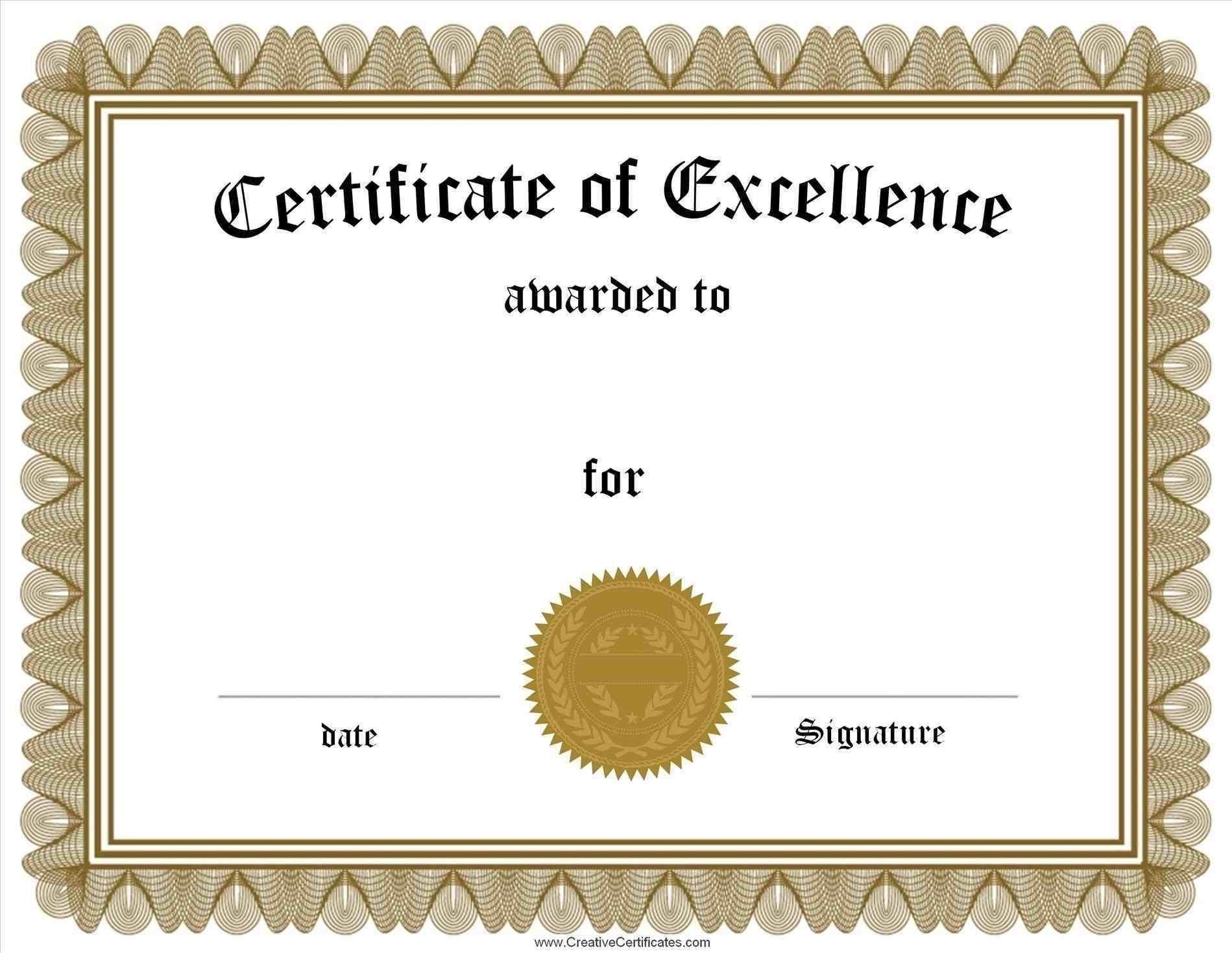 Free Certificate Borders Templates For Word