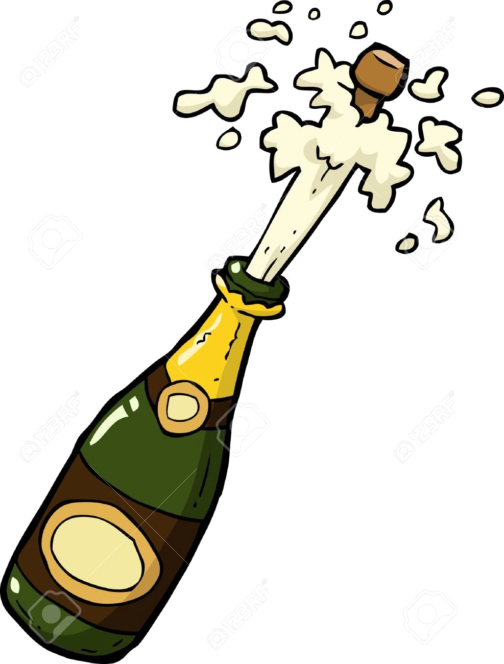 Champagne Bottle Vector at GetDrawings | Free download