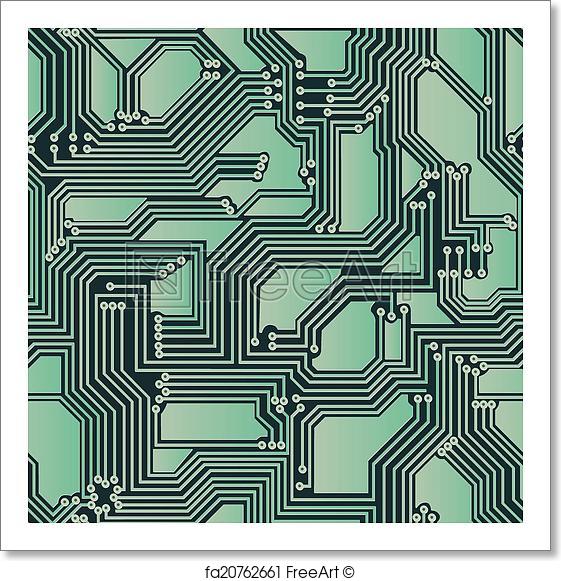 Circuit Board Vector Free At GetDrawings | Free Download