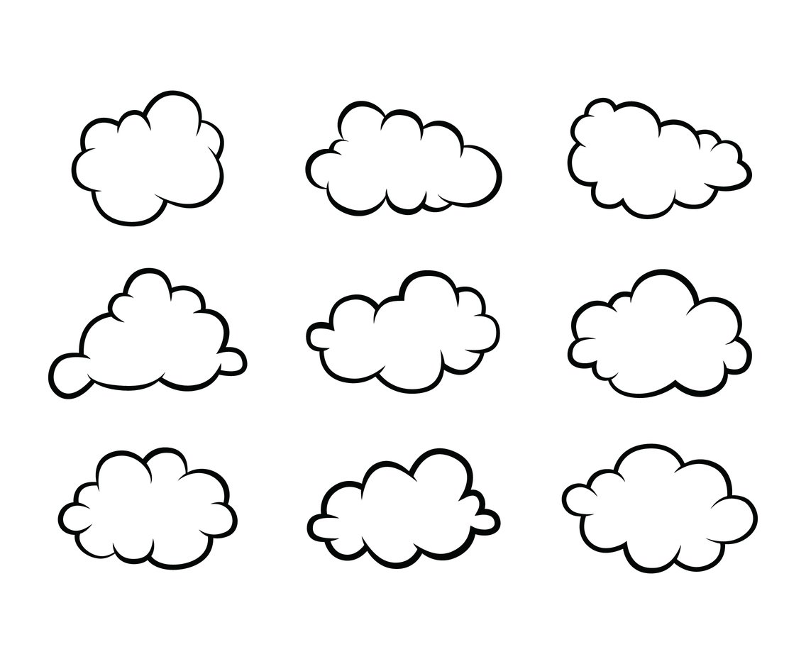 Cloud Outline Vector at GetDrawings Free download