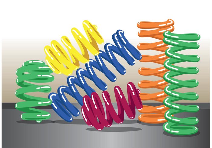 coil spring illustration vector free download