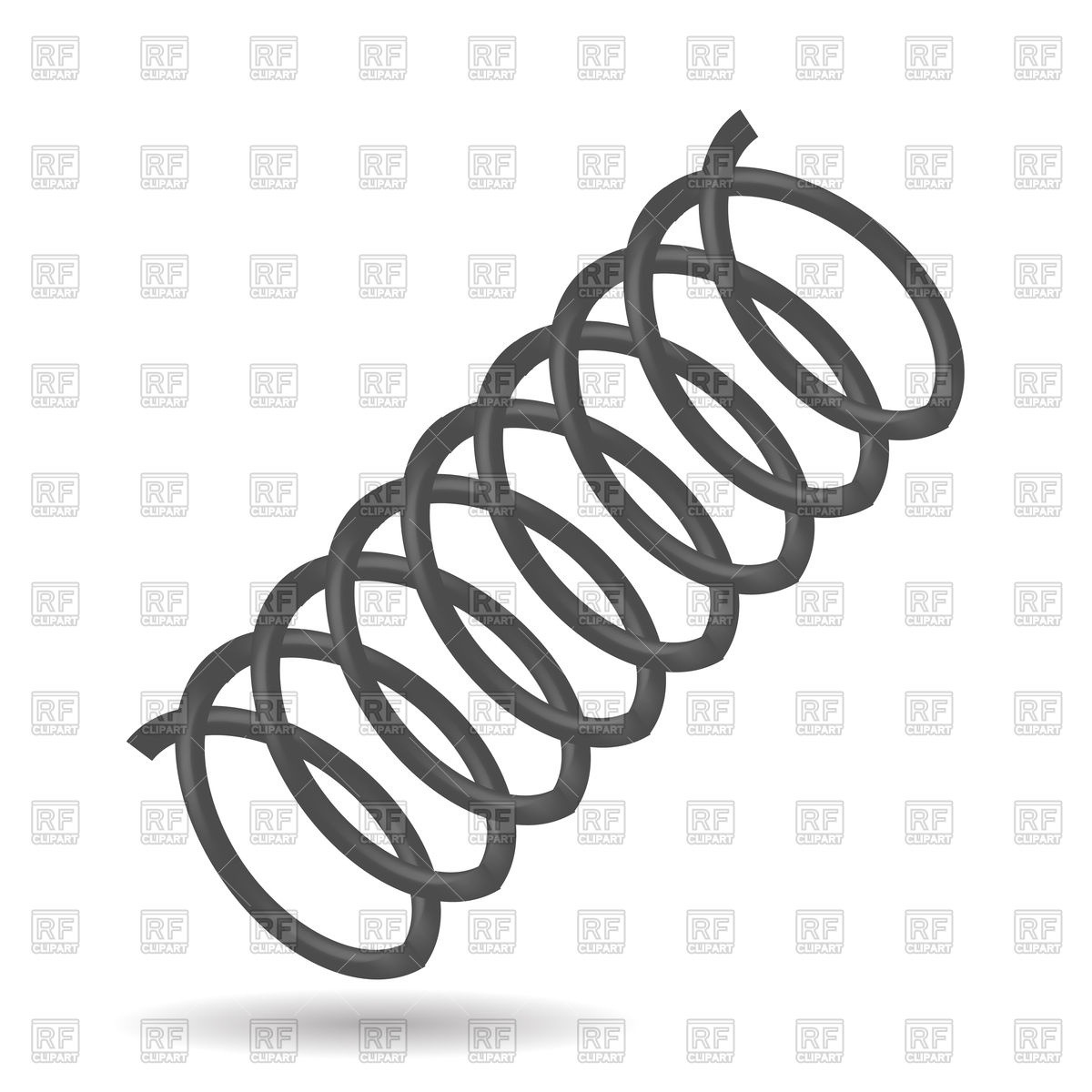 coil spring illustration vector free download