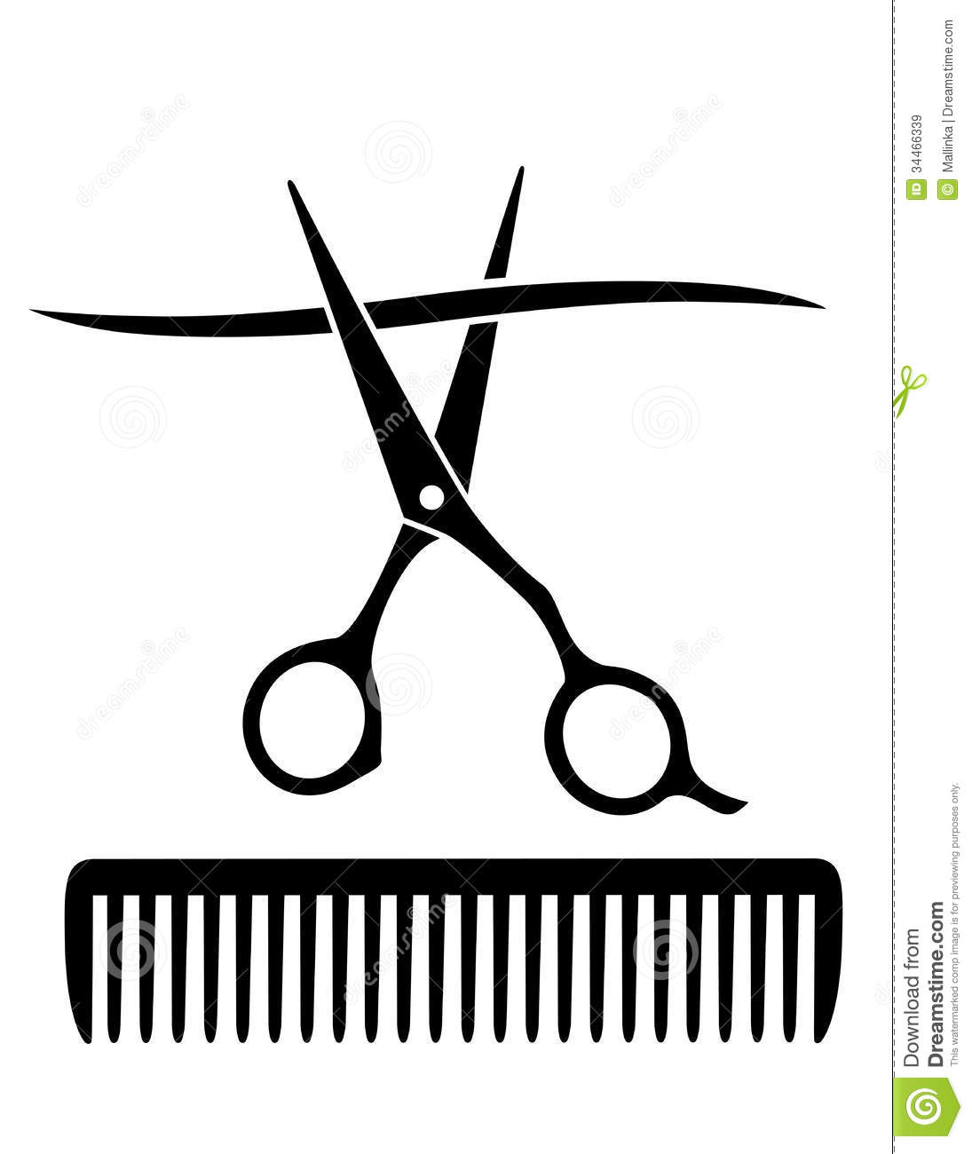 Comb And Scissors Vector At Getdrawings Free Download