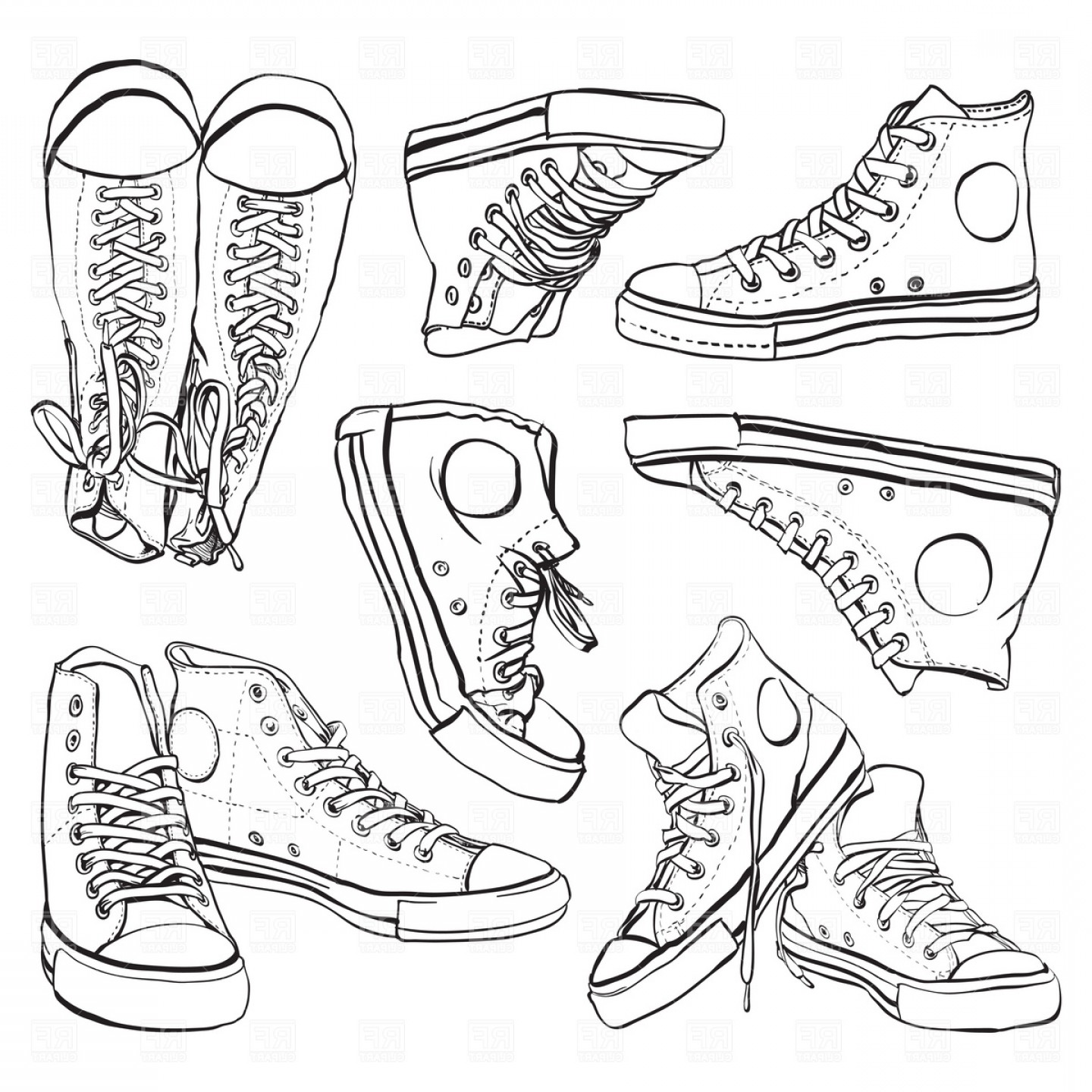 Converse Vector At GetDrawings | Free Download