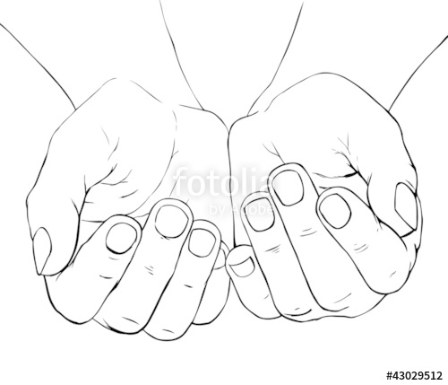 Cupped Hand Vector at GetDrawings | Free download