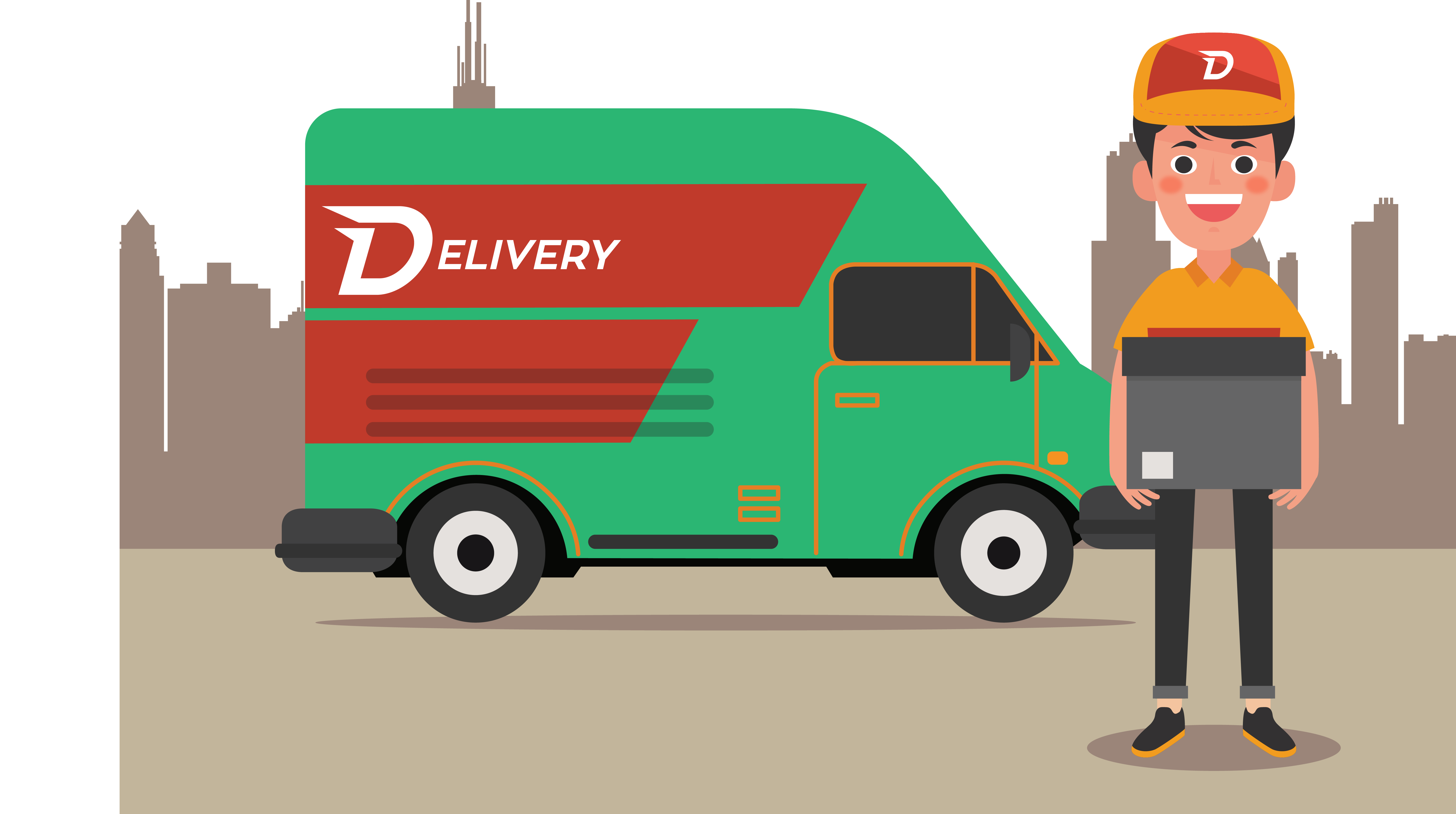 Delivery Truck Vector at GetDrawings Free download