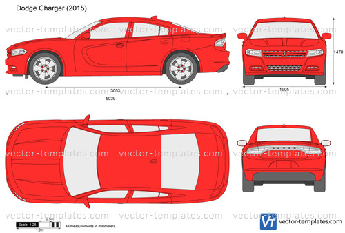 Dodge Charger Vector At Getdrawings 