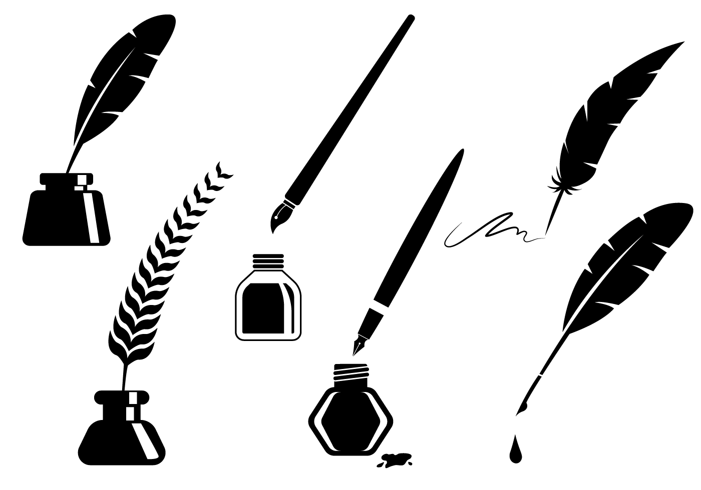 Download Feather Pen Vector at GetDrawings | Free download