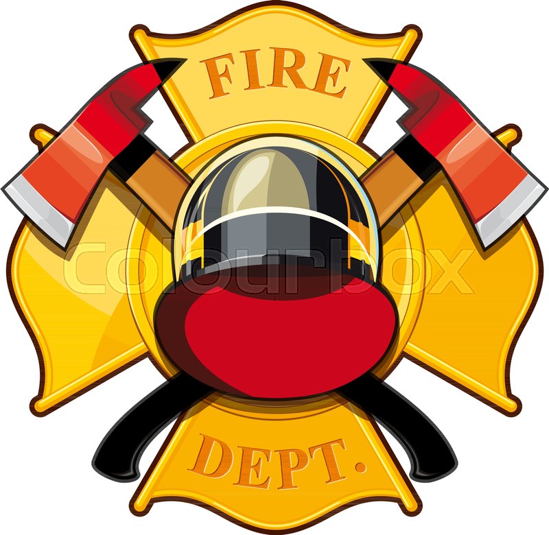 Firefighter Badge Vector at GetDrawings | Free download
