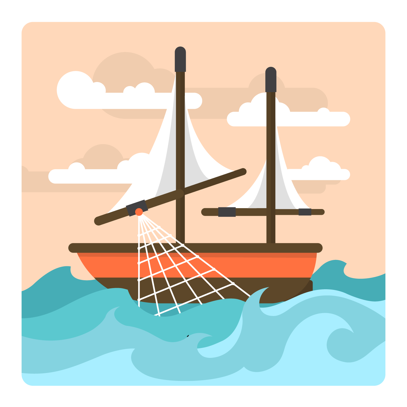Fishing Boat Vector at GetDrawings | Free download