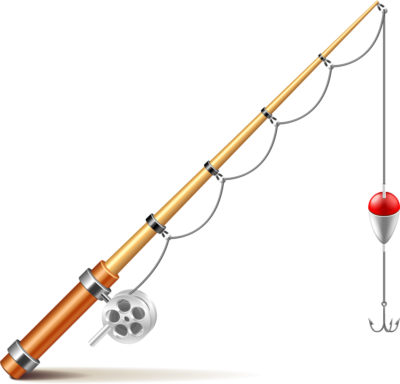 Fly Rod Drawing Fishing Rod Bent Clipart Pole Fly Reel Cliparts Rods