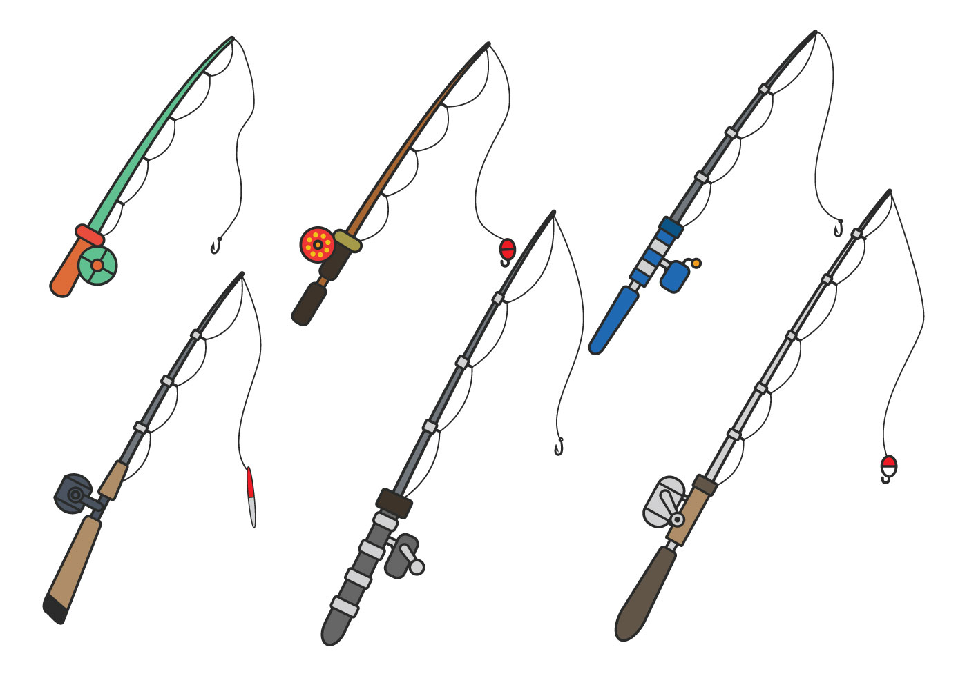 Download Fishing Rod Vector Free Download at GetDrawings | Free ...
